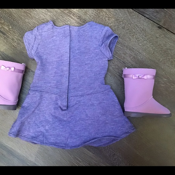 AMERICAN GIRL DOLL DRESS AND BOOTS AND GIRL DRESS - Picture 7 of 8